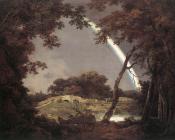 约瑟夫 怀特 德比 : Landscape with Rainbow